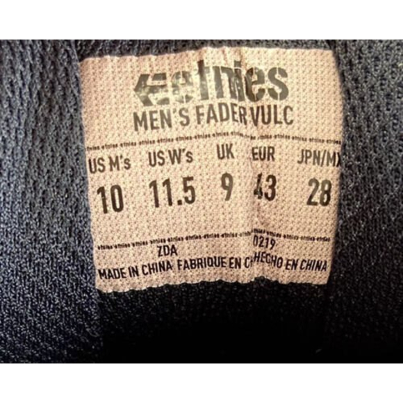 Etnies Fader Vulc Blue Lace Up Men’s Sneaker Shoes Size 10 - Picture 9 of 11